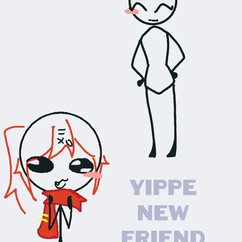 Yippe new friend <3 by @-yummypotato-
