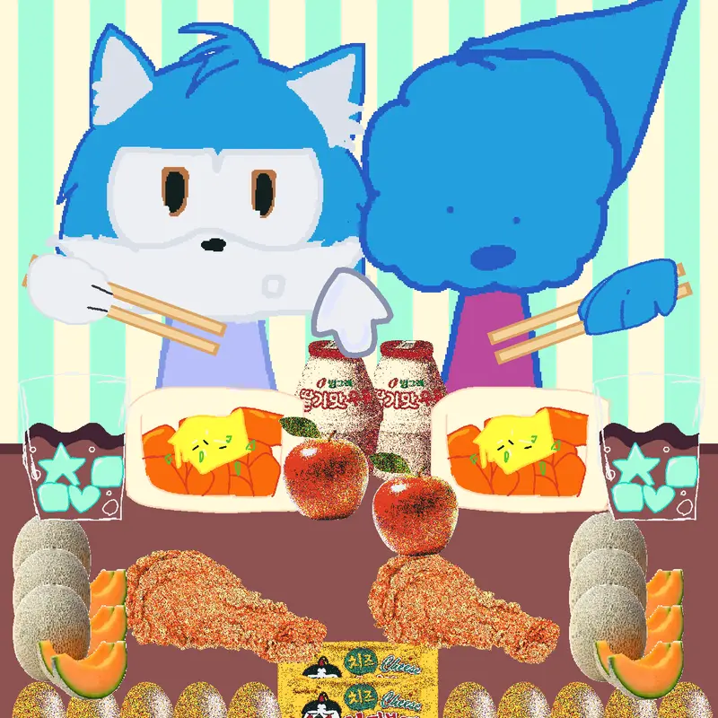 My of with my cuz oc by @chillydogs