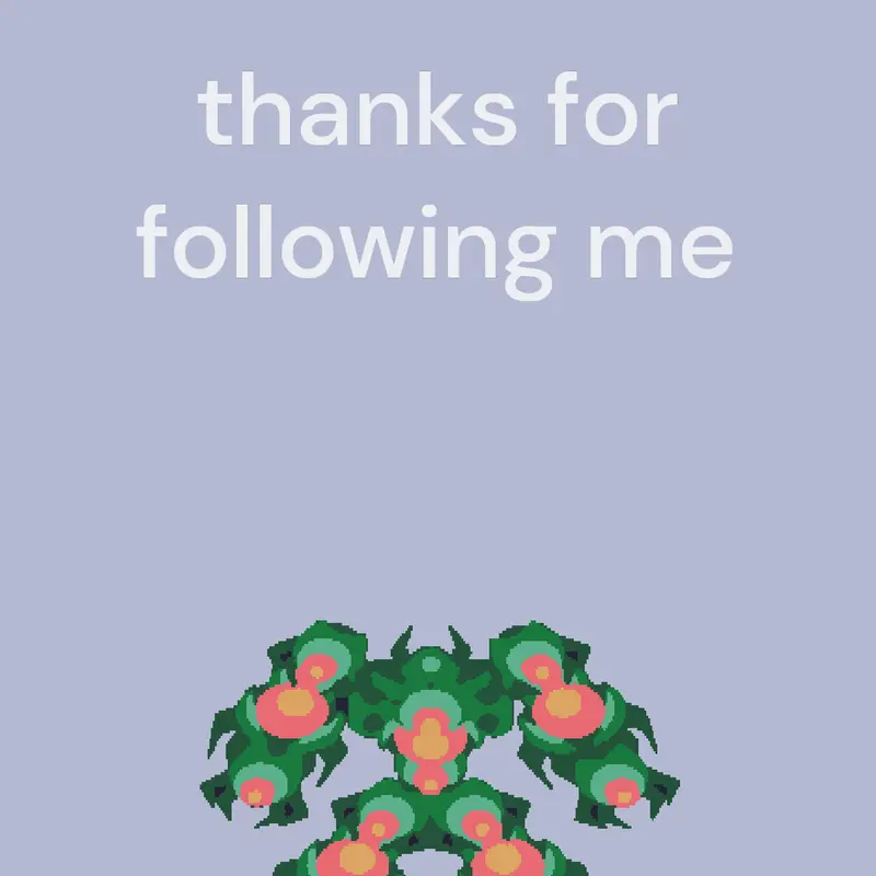 !😃THANK YOU FOR FOLLOWING ME😃! by @javierandteo