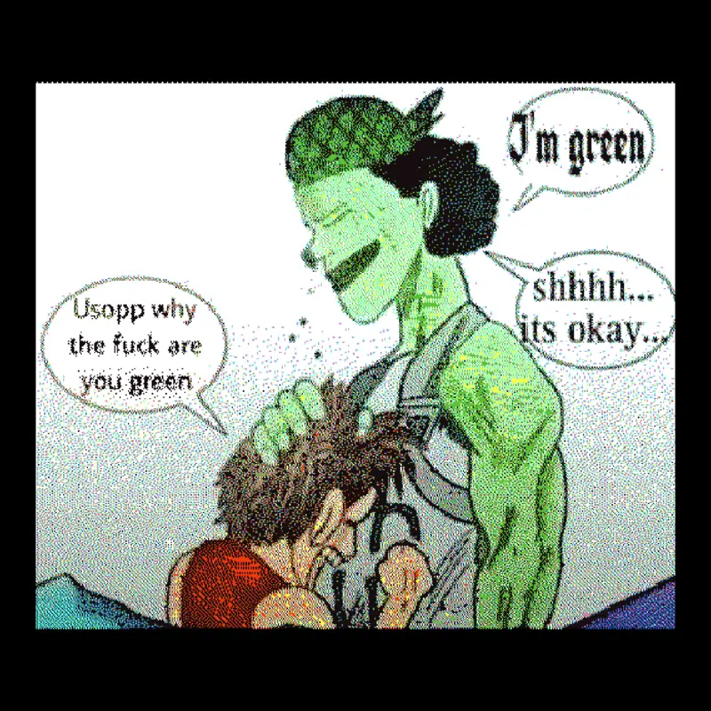 Green Usopp by @BobTheRandomnessGob