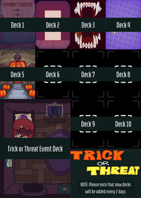 All of the Trick or Threat Event Decks!