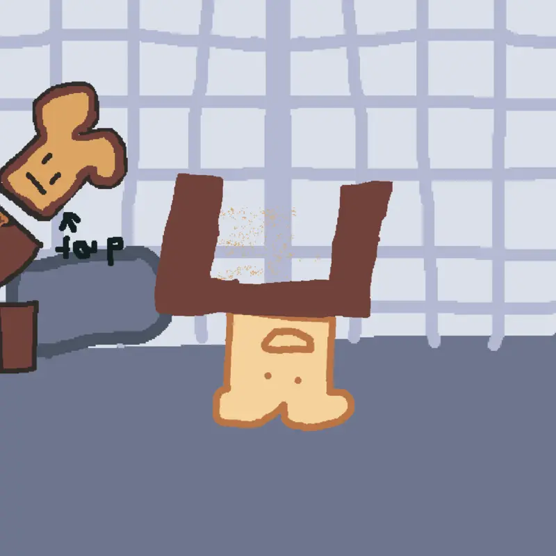 A interaction with my pfp oc! by @toast11969