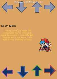 An fnf with edited score and spam mode/lag...