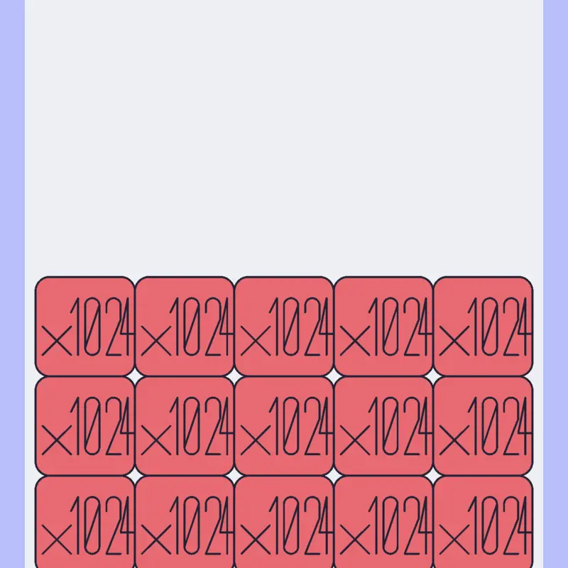 2048 run, but 0.25x speed by @2048tiles_andcolorlover