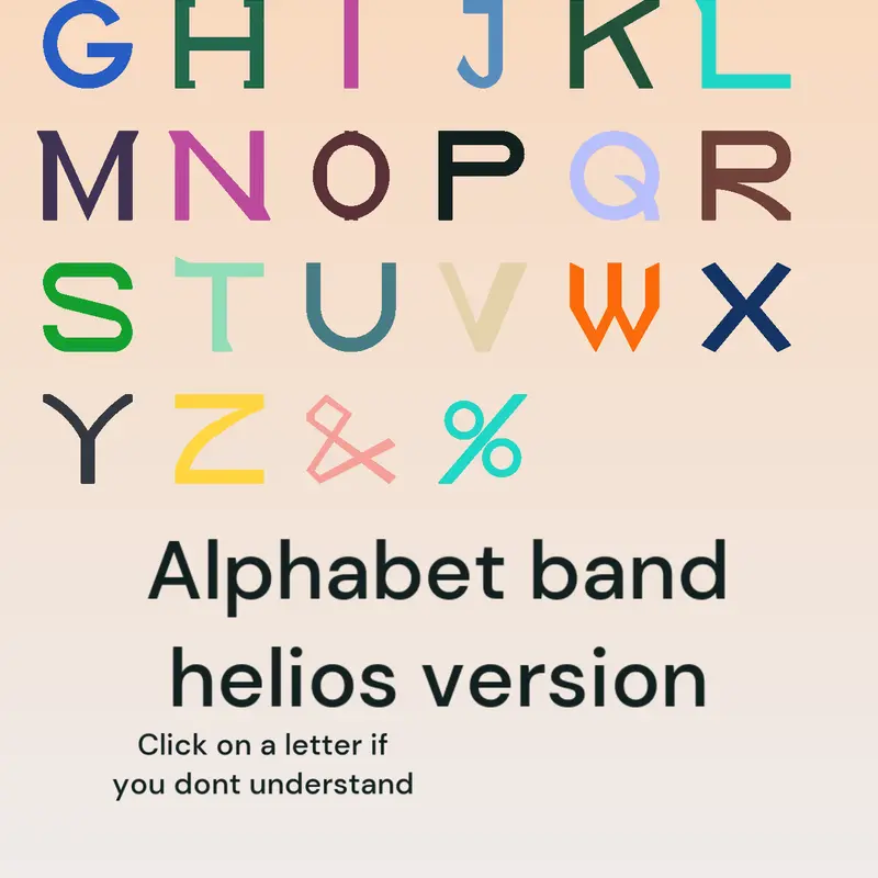 Alphabet band (Helios version) by @helios_fi