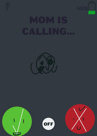 Sickman run from mom