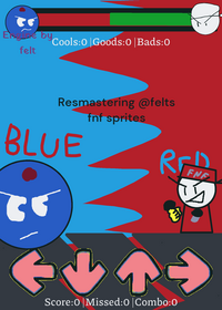 Blueircle vs boyfriend red