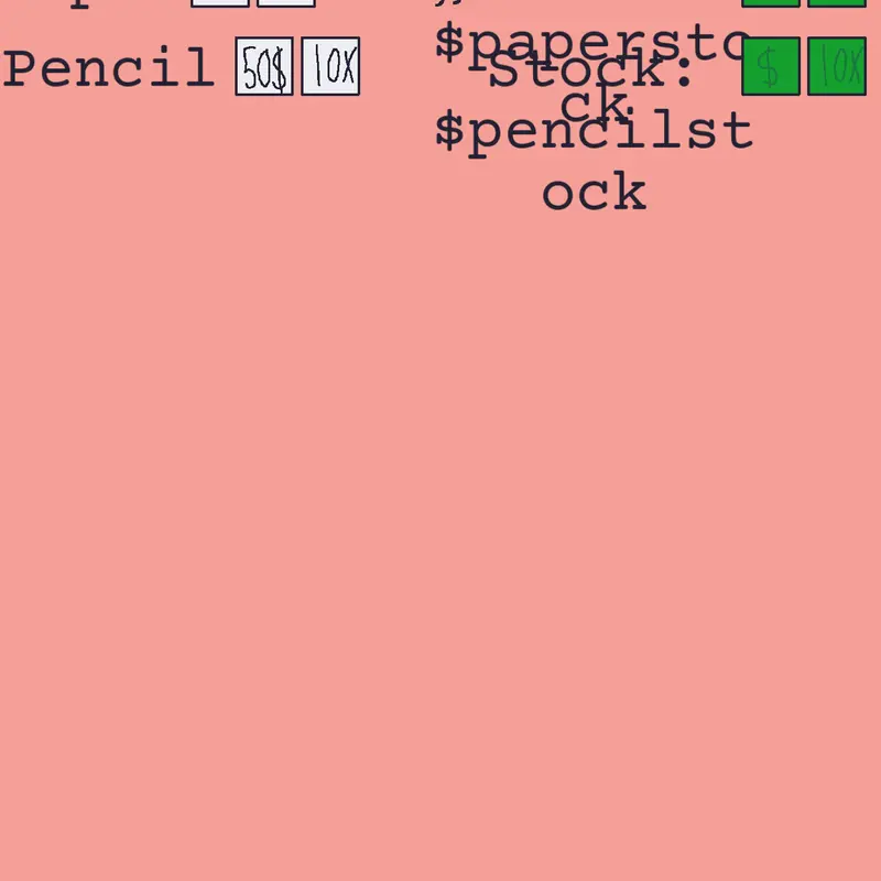Simple Buy-and-sell game by @A_castle_acc