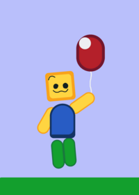 Go to the moon with a balloon!