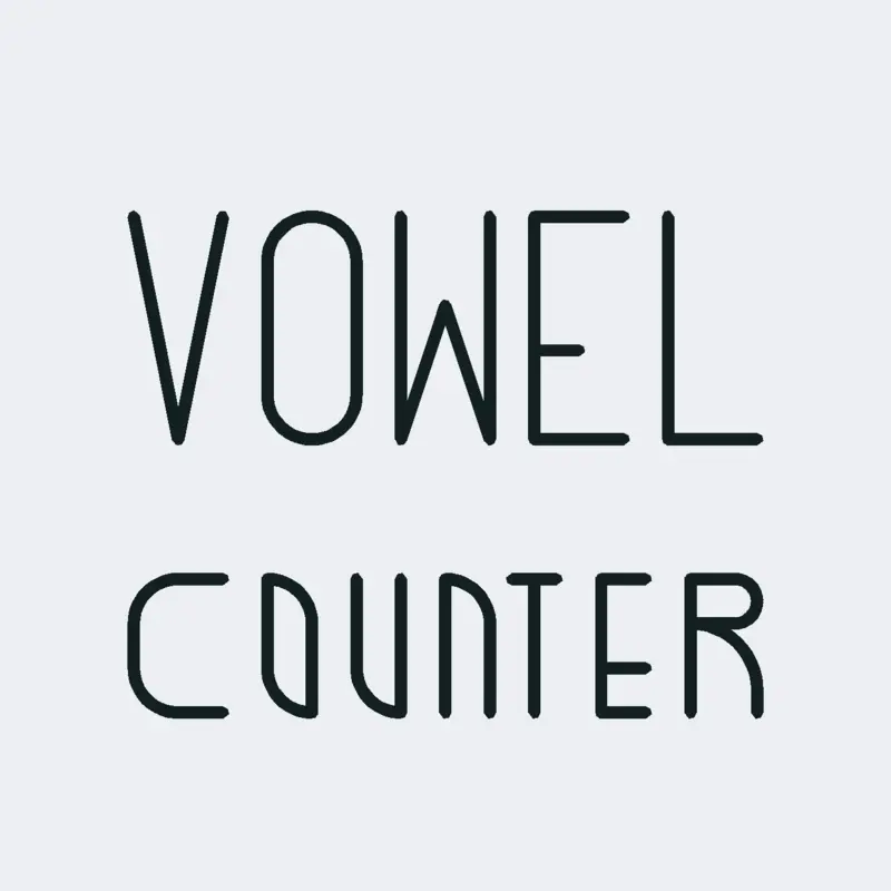 Vowel Counter by @Object-show-marshmallow