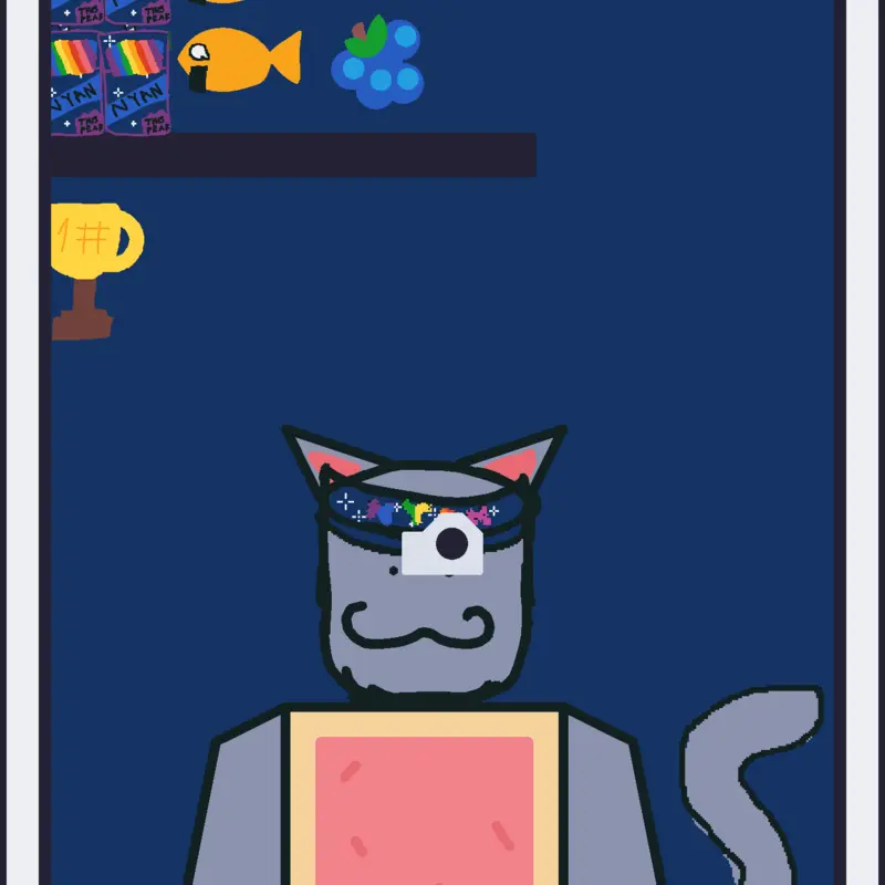Nyan cat food game by @nyancatfan