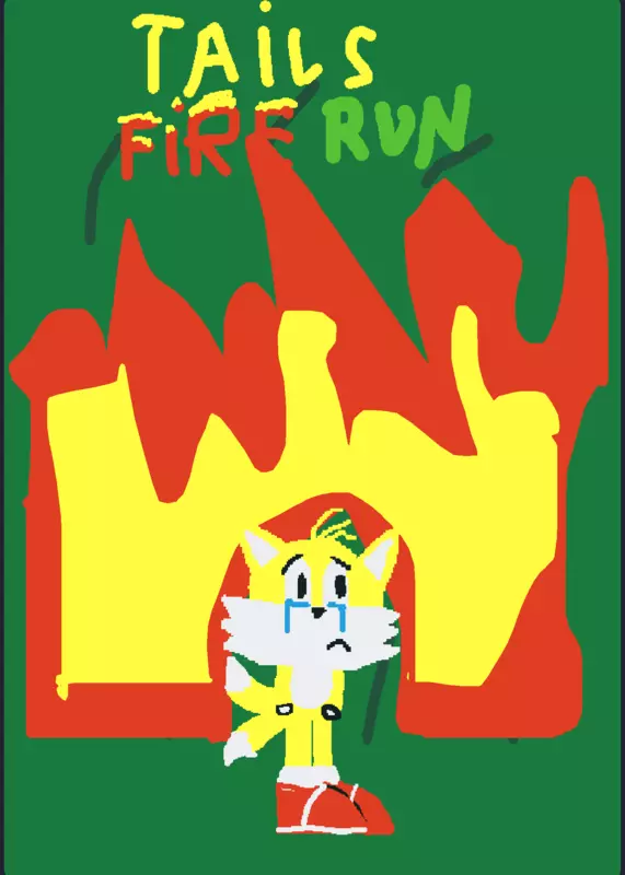 Tails Fire Run by @lunar_fox