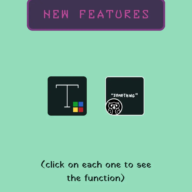 New Features by @GlitchedLightPlayz