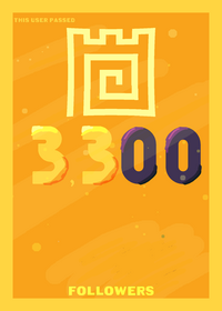 Thanks for 3,300 followers