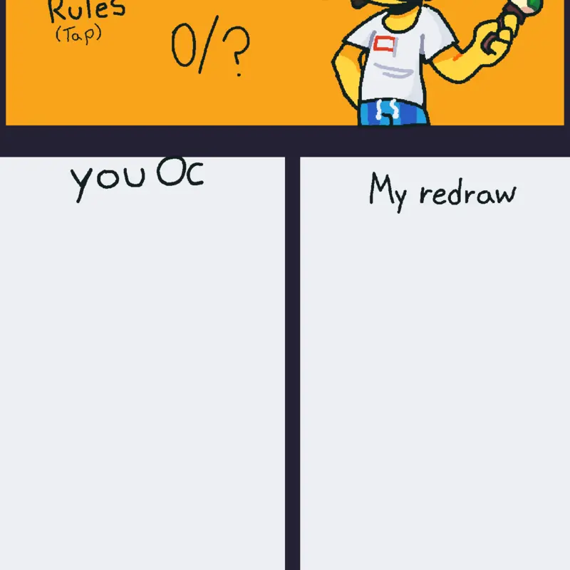 Redrawing your oc!! by @Eggdletsky