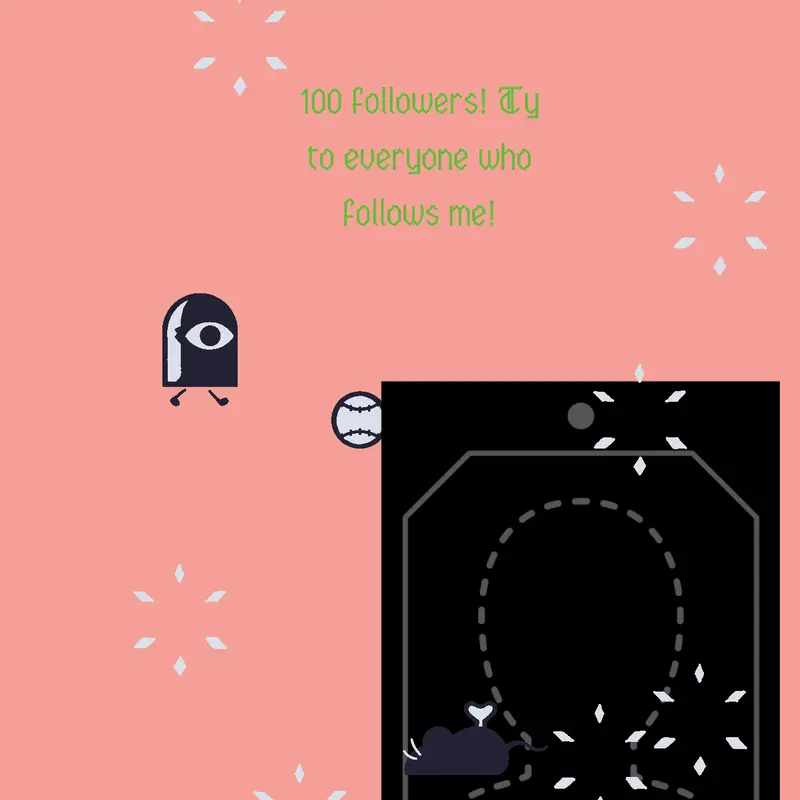 100 followers by @ALLIMAE