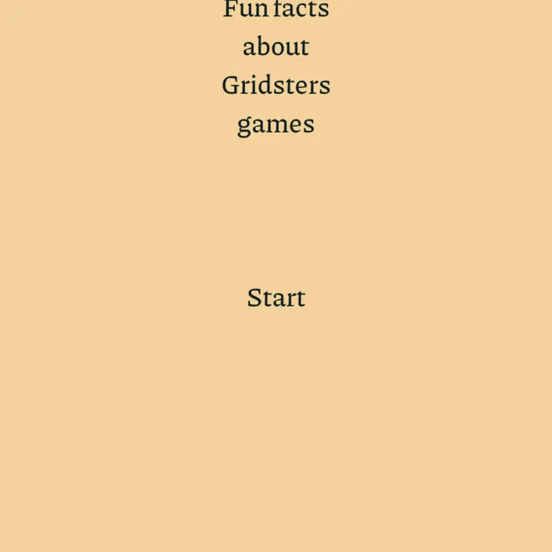 Game by @Gridster