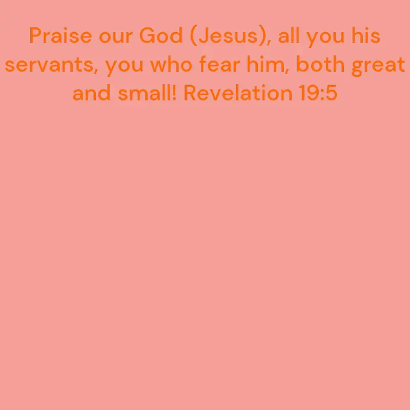Revelations 19:5 by @nbby