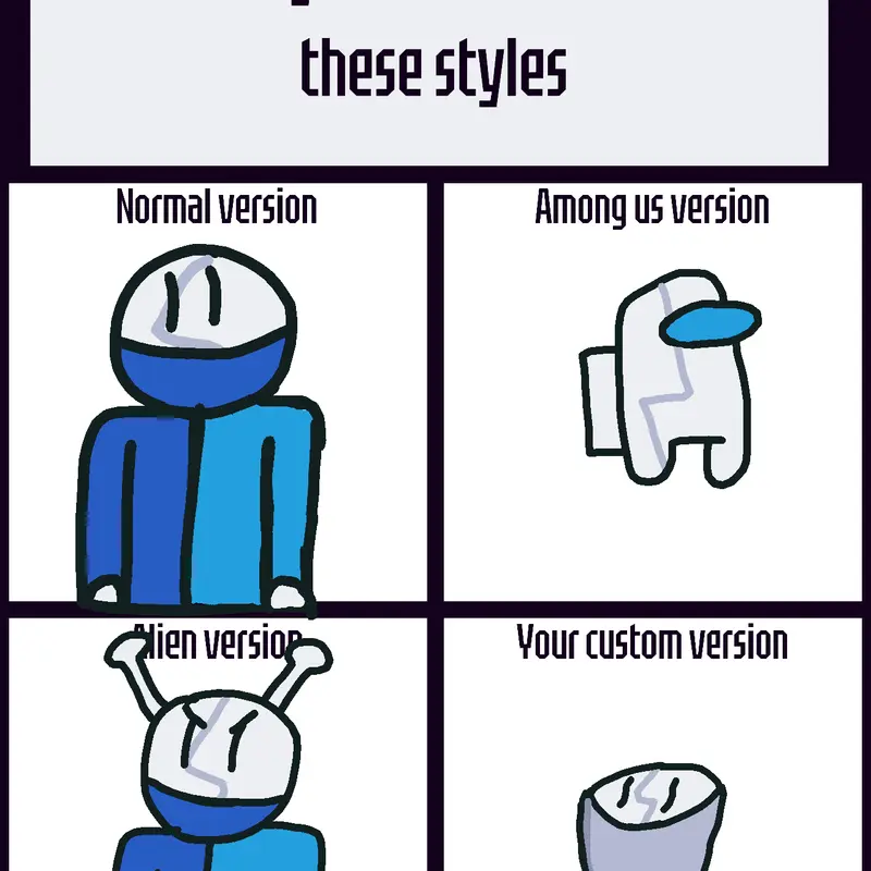 My OC in different styles by @GoCastleWeek