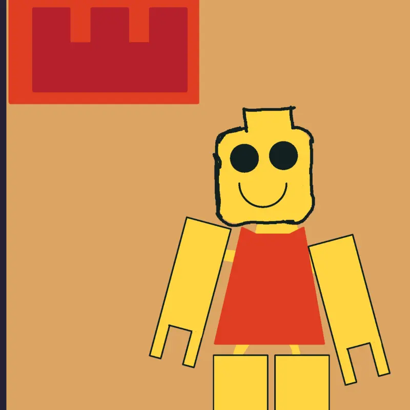 legos (a minifigure and bricks) by @pepser5
