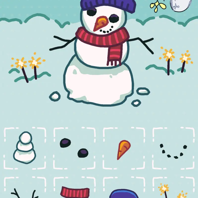 Snowman wooo by @luciachickeny