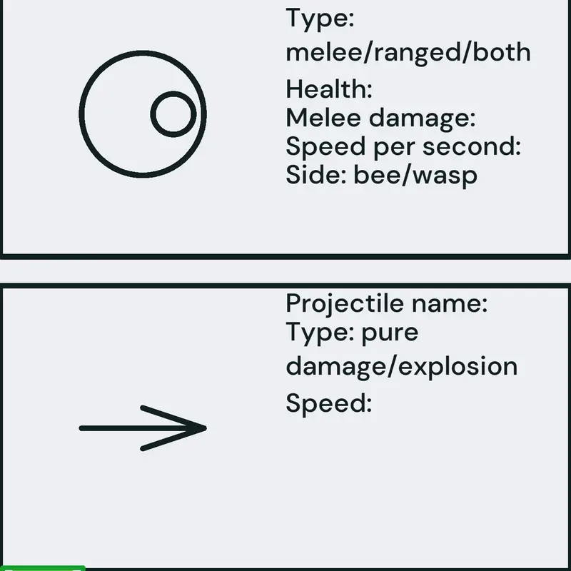 Make a bee/wasp for my bee vs wasp game! by @Smolinka