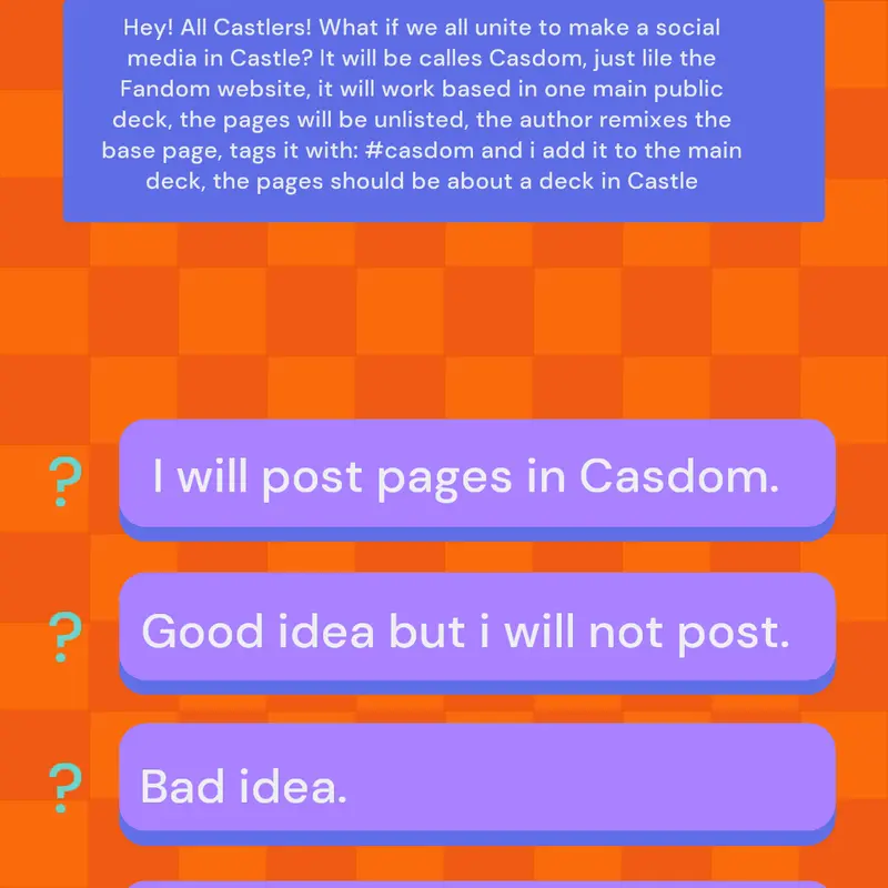 Casdom poll by @XEnzoJAVA