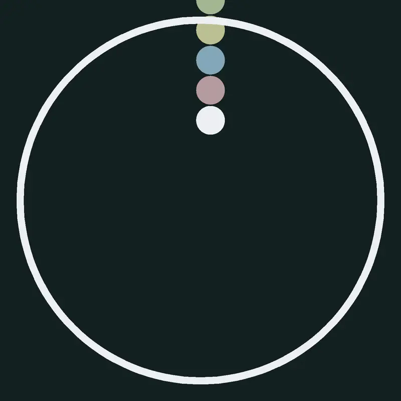 Ball simulation by @12frogs