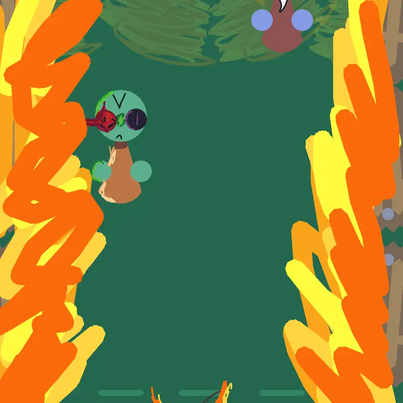 Idk i was bored rock and fore and grass by @X_Rev3rseCas1te_X