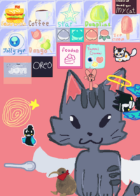 Kitty mukbang