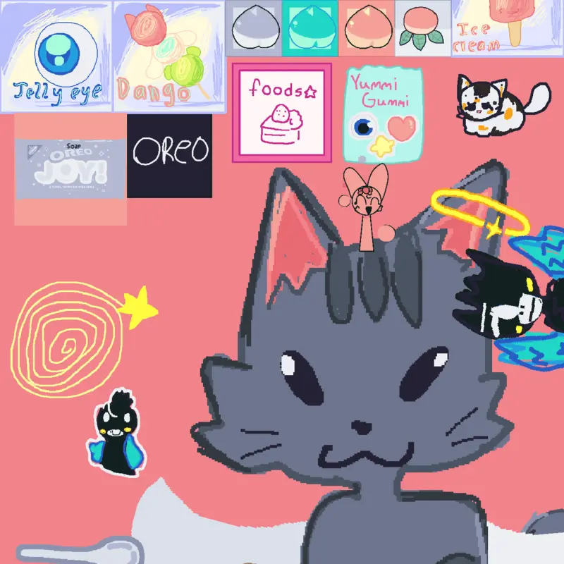 Kitty mukbang by @leiacatmeow