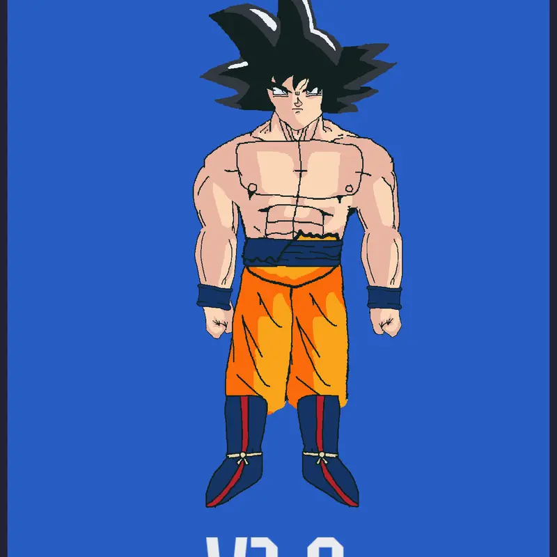 Goku ragdoll by @SecretWLgames