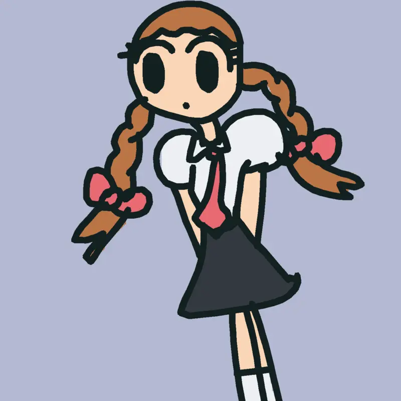 Girl drawing by @CherriesAndMarshmallows