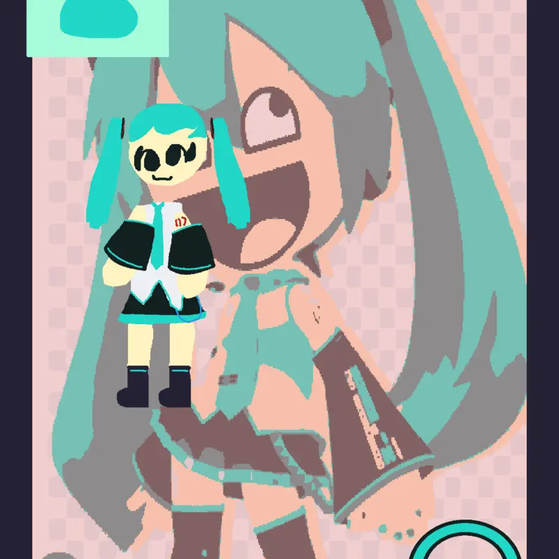 Miku ragdoll by @izzyXD