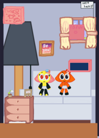 bad emoji cat orange baby and good emoji cat...