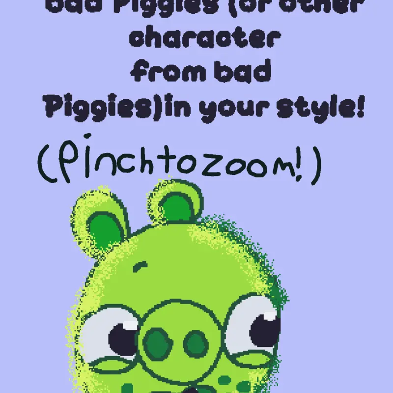 Draw Ross from bad piggies in your style by @Ross_BadPiggies