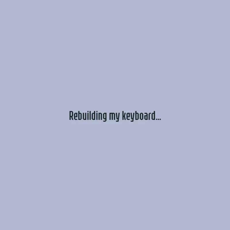 Rebuilding my keyboard... by @locnguyen1022