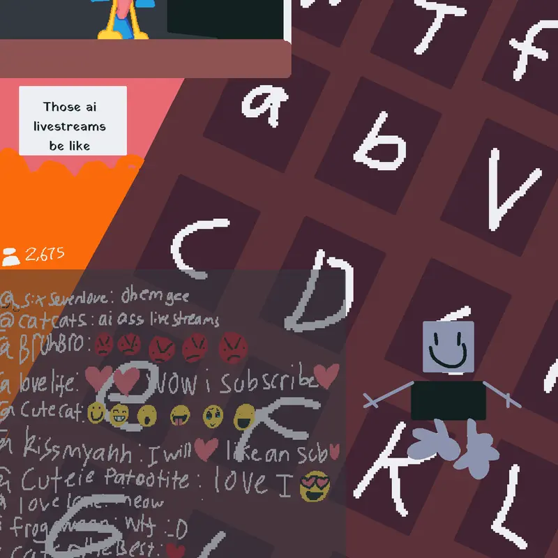 Those ai brainrot livestreams be like: by @-Lem0n-