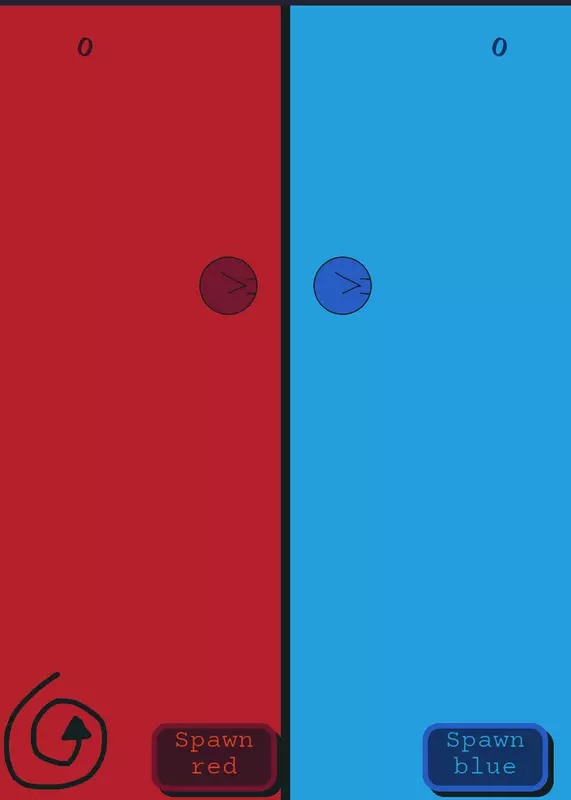 Red vs blue by @iamtheoakenbark