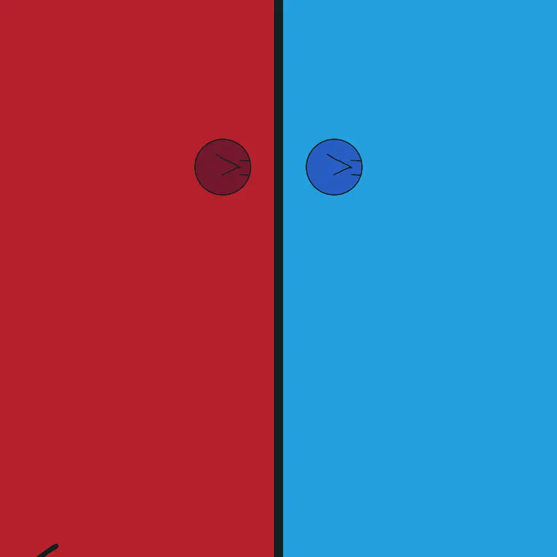Red vs blue by @iamtheoakenbark