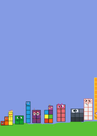 Numberblocks the floor is lava and i added...