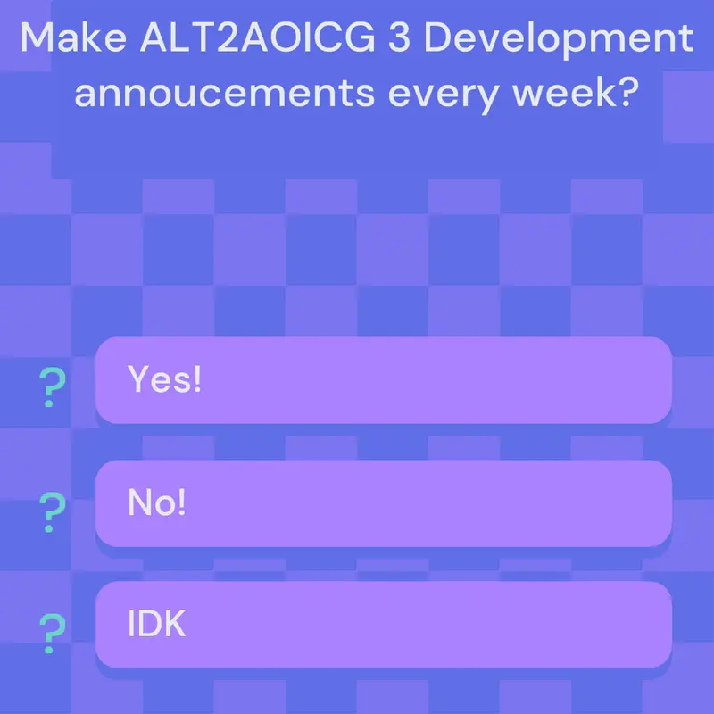 Poll by @TerraNova_Studios