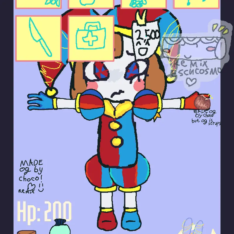 Pomni ragdoll! by @CosmoAndEscAreMyFavs