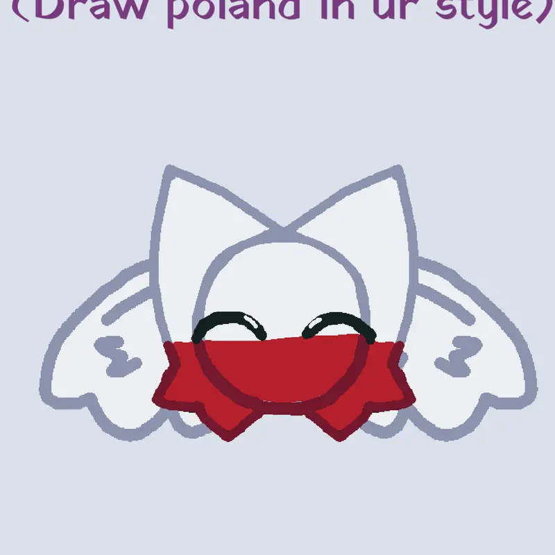 Remix and draw poland in your style! by @TH3RM0_N3K0B4LLS
