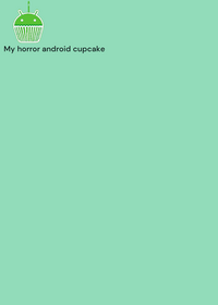 My horror android cupcake🧁