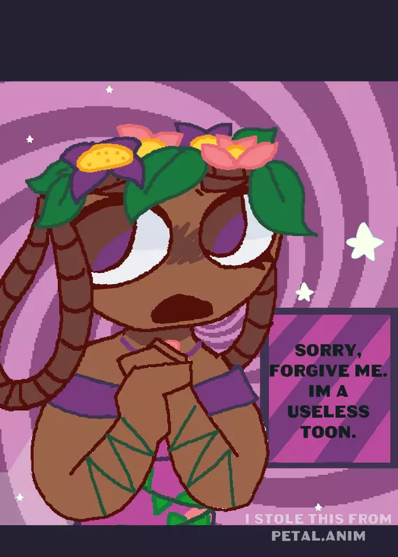 Forgive me, I'm a useless toon by @xKokonut