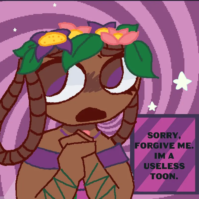 Forgive me, I'm a useless toon by @xKokonut