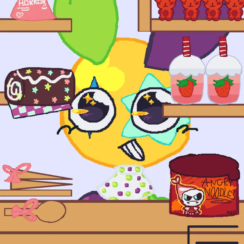 Looey mukbang (normal an horror version) by @artlover_2017