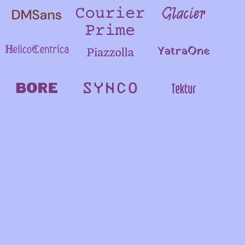 Fonts by @Ringneck
