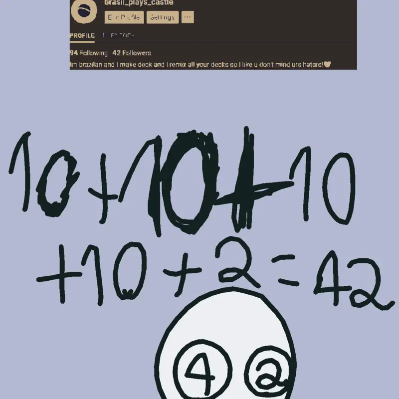 42!!!!!! by @pi_plays_castle